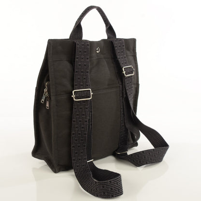Hermes Canvas Herline Backpack Grey 9 of 15