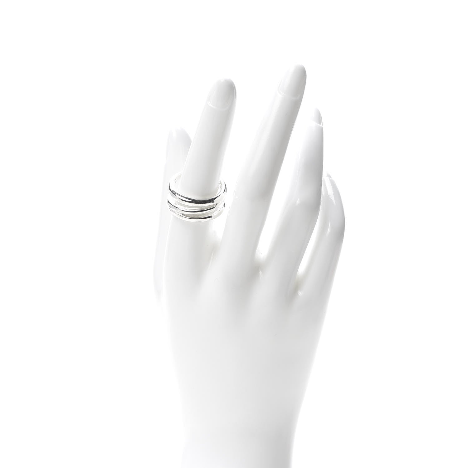 Tiffany Sterling Silver Zig Zag Ring 58 8.25 2 of 4