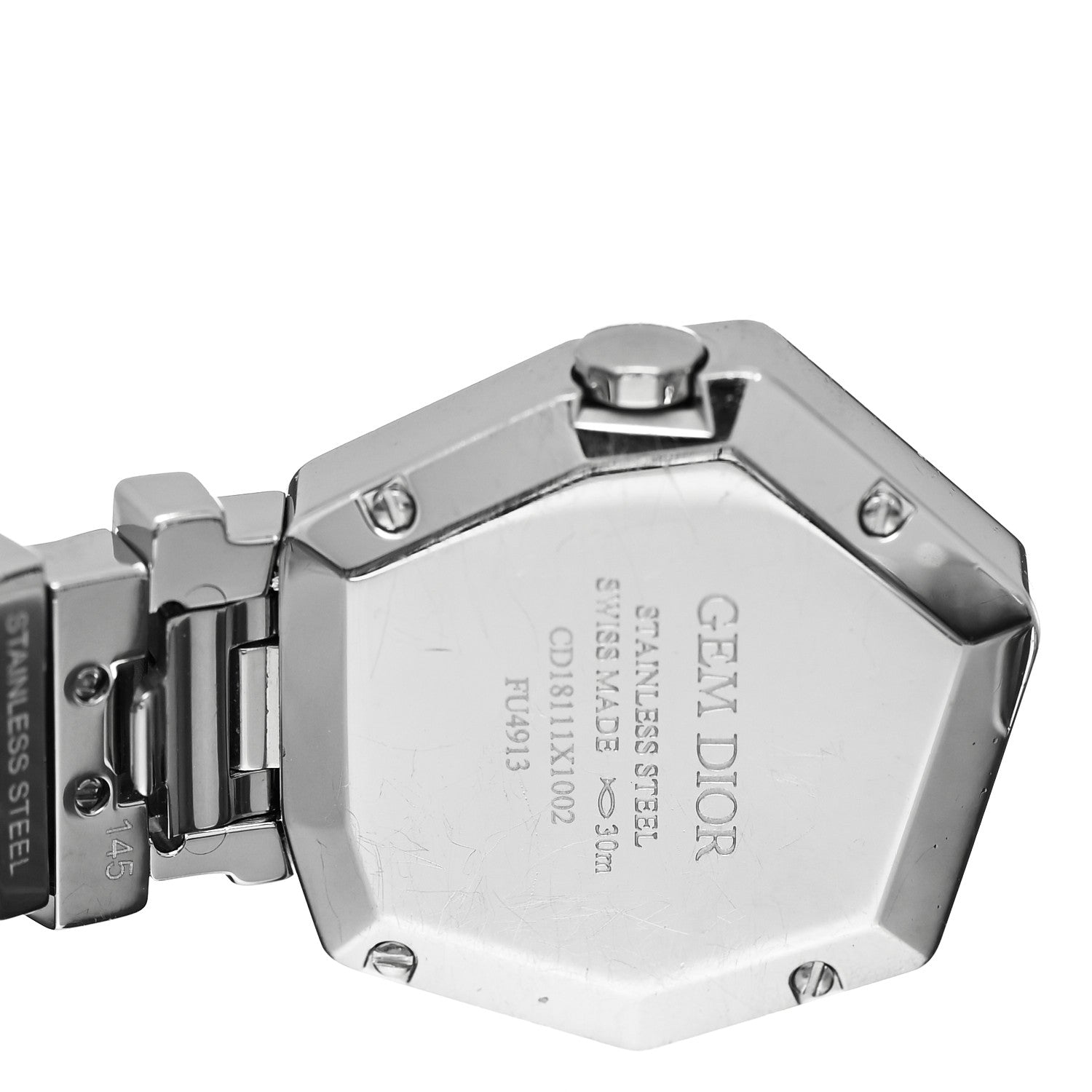 Christian Dior Stainless Steel Diamond Bezel Mother of Pearl 27mm Gem Dior Quartz Watch 4 of 6