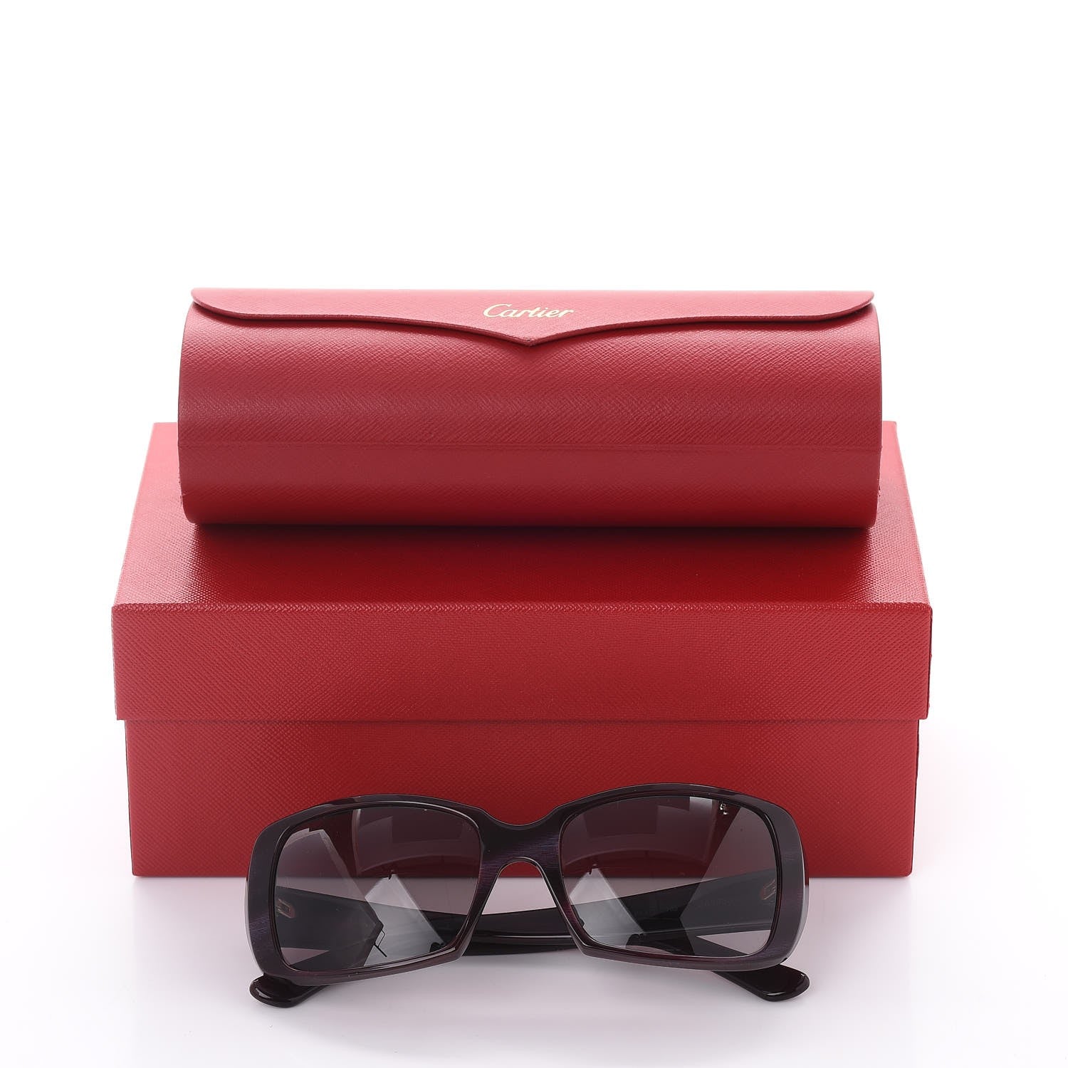 Cartier Cypris Sunglasses Burgundy 9 of 9