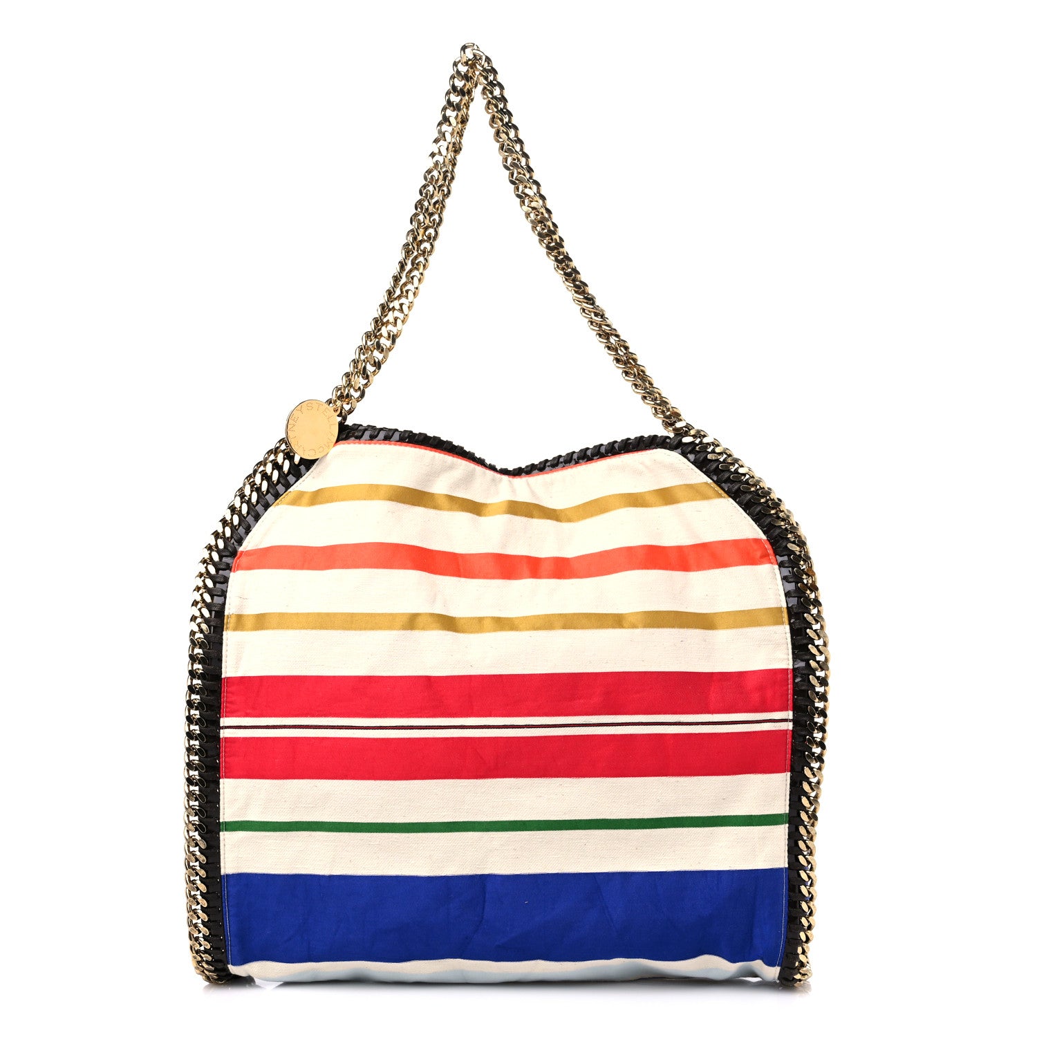 Stella McCartney Cotton Canvas Stripes Small Falabella Tote Multicolor 1 of 9