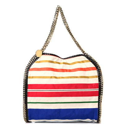 Stella McCartney Cotton Canvas Stripes Small Falabella Tote Multicolor 1 of 9