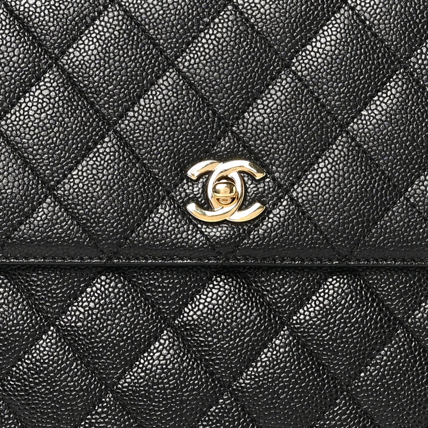 Chanel Caviar Quilted Jumbo Kelly Flap Black 9 of 11