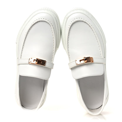 Hermes Calfskin Game Slip On Sneakers White 2 of 15