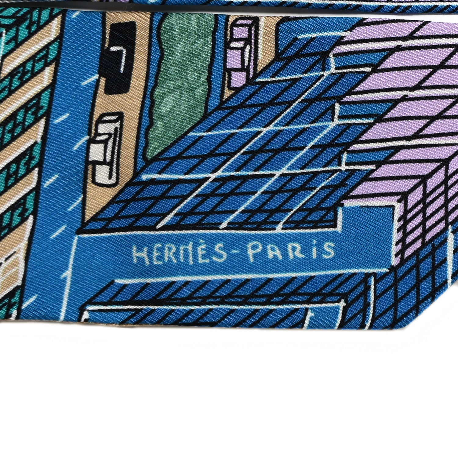 Hermes Silk Pantin City Twilly 2 of 4