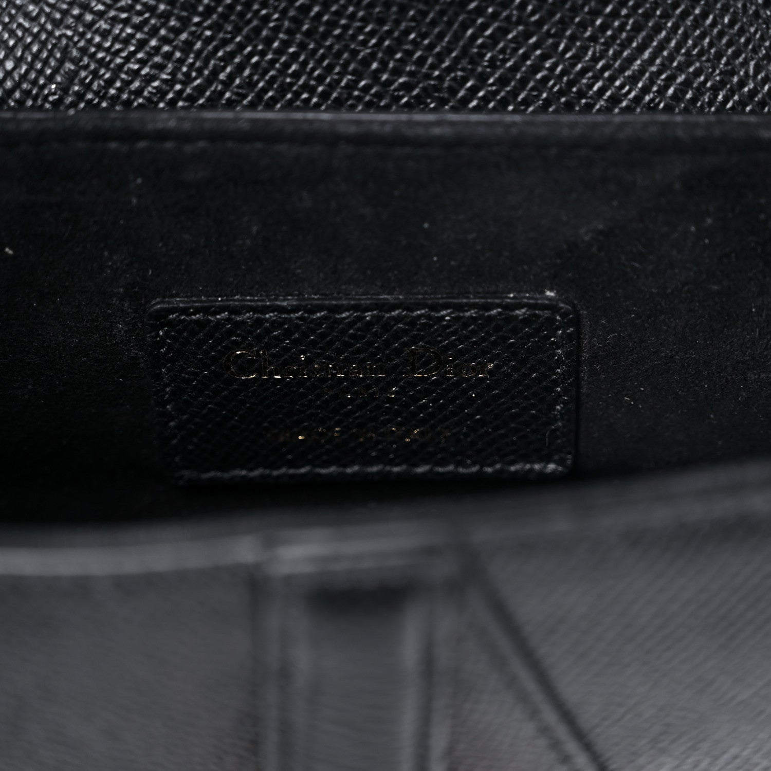 Christian Dior Grained Calfskin Mini Saddle Bag Black 5 of 8