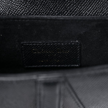 Christian Dior Grained Calfskin Mini Saddle Bag Black 5 of 8