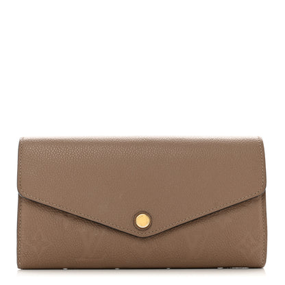 Louis Vuitton Empreinte Sarah Wallet NM Taupe Glace 1 of 8