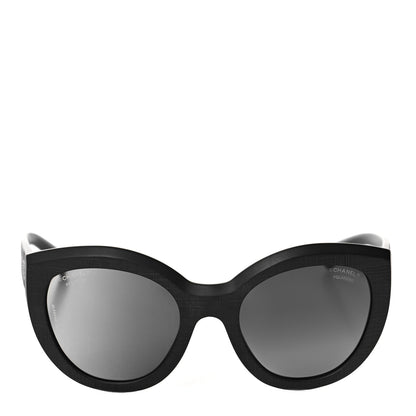 Chanel Acetate Polarized Butterfly Signature Sunglasses 5331 Black 2 of 9