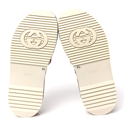 Gucci Linen Psychedelic Mini GG Monogram Angelina Platform 55mm Slide Sandals 40.5 Multicolor 5 of 10