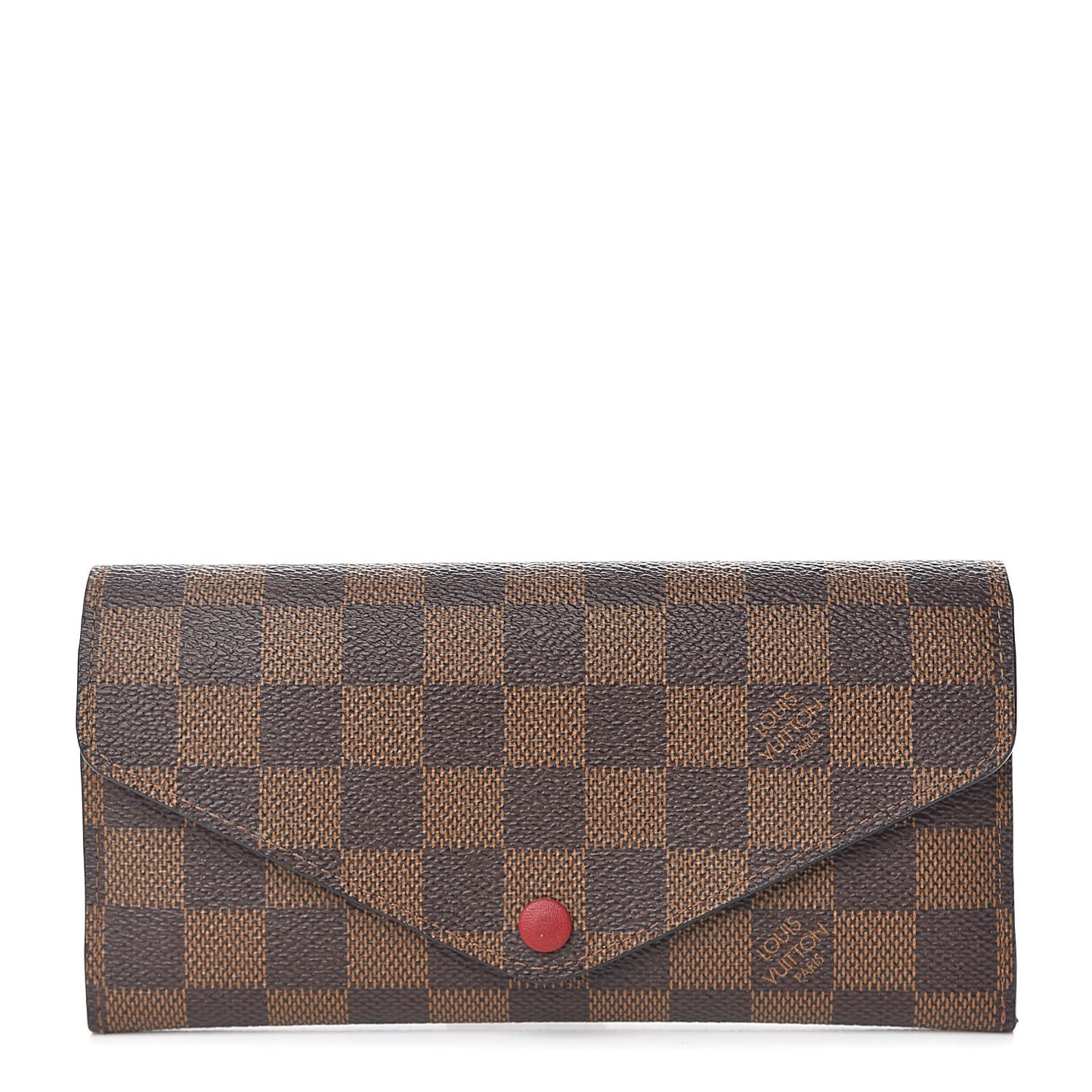 Damier Ebene Josephine Wallet Red
