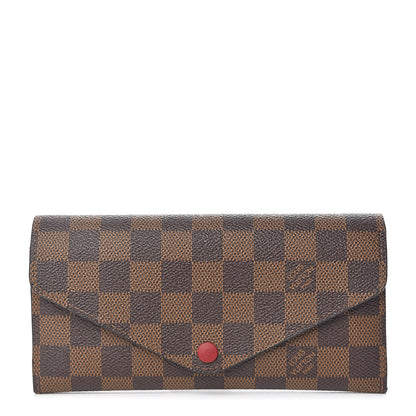 Louis Vuitton Damier Ebene Josephine Wallet Red 1 of 10