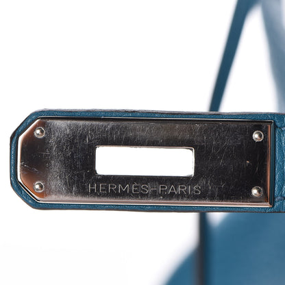 Hermes Taurillon Clemence Birkin 30 Bleu Izmir 15 of 34