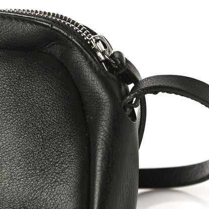 Balenciaga Calfskin Political Campaign Logo XS Camera Bag Black 7 of 14