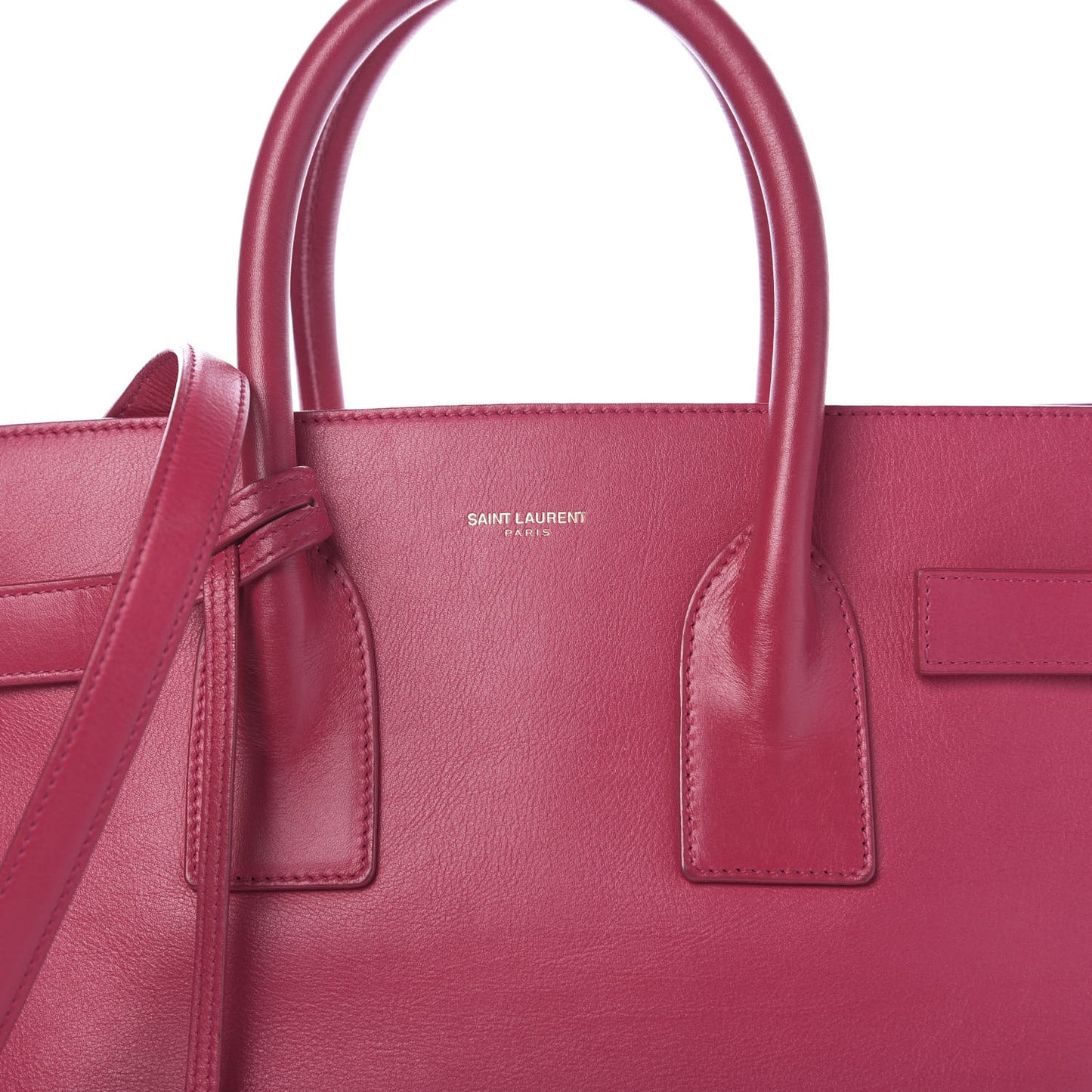 Calfskin Small Sac De Jour Fuchsia