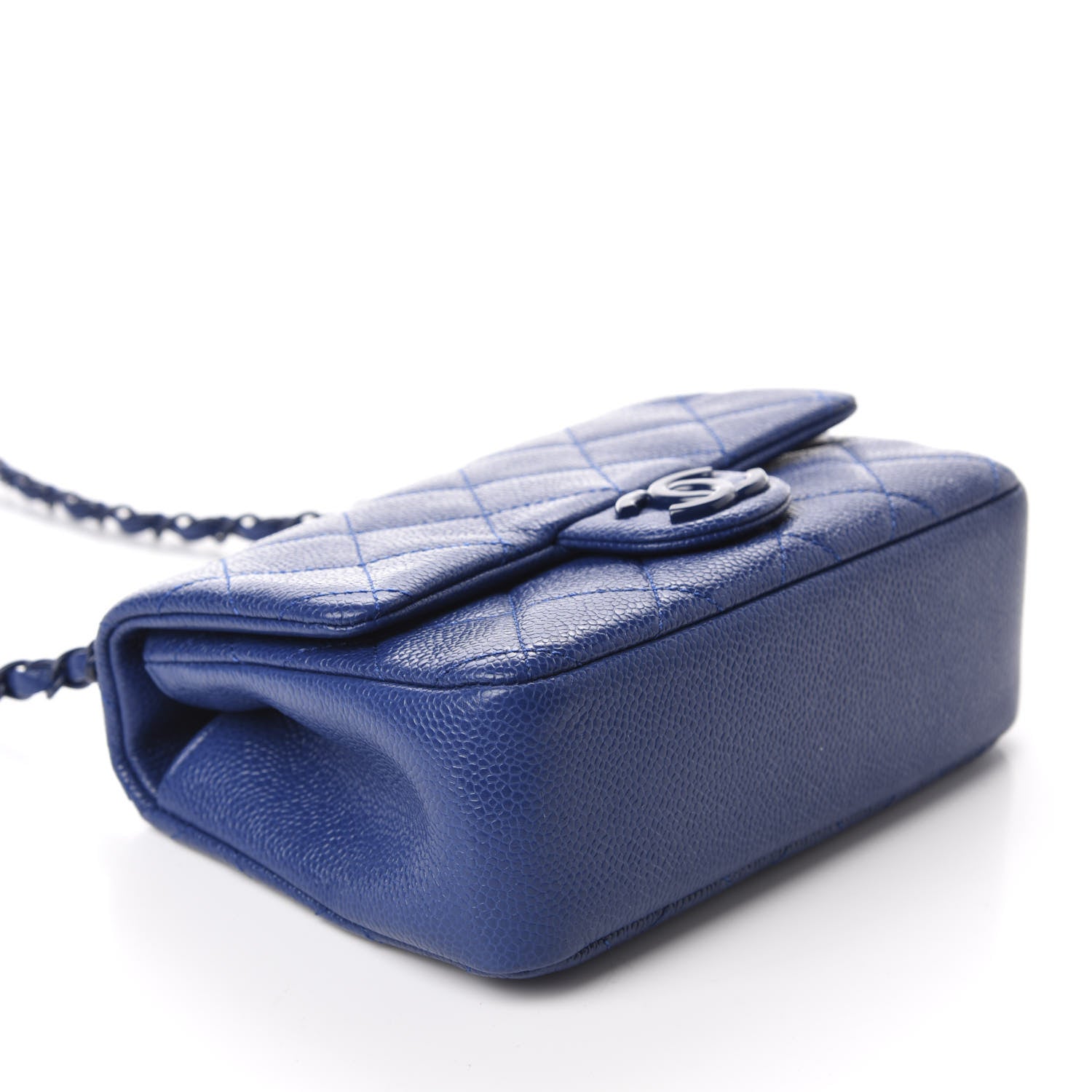 Chanel Caviar Quilted Incognito Mini Square Flap Dark Blue 4 of 10