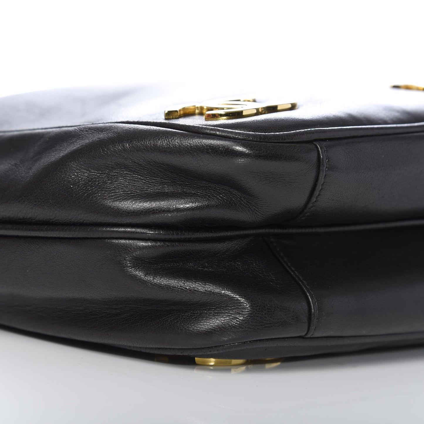 Lambskin CC Shoulder Bag Black