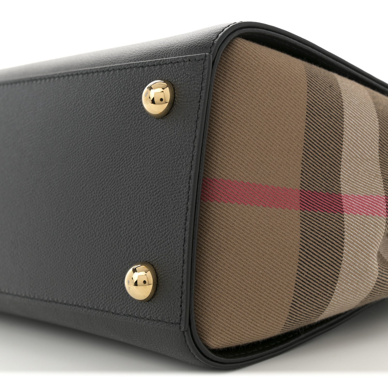 Burberry Calfskin Mega Check Small Banwell Tote Dark 1744774