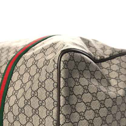 Gucci GG Supreme Monogram Web Large Duffle Bag Brown 9 of 12