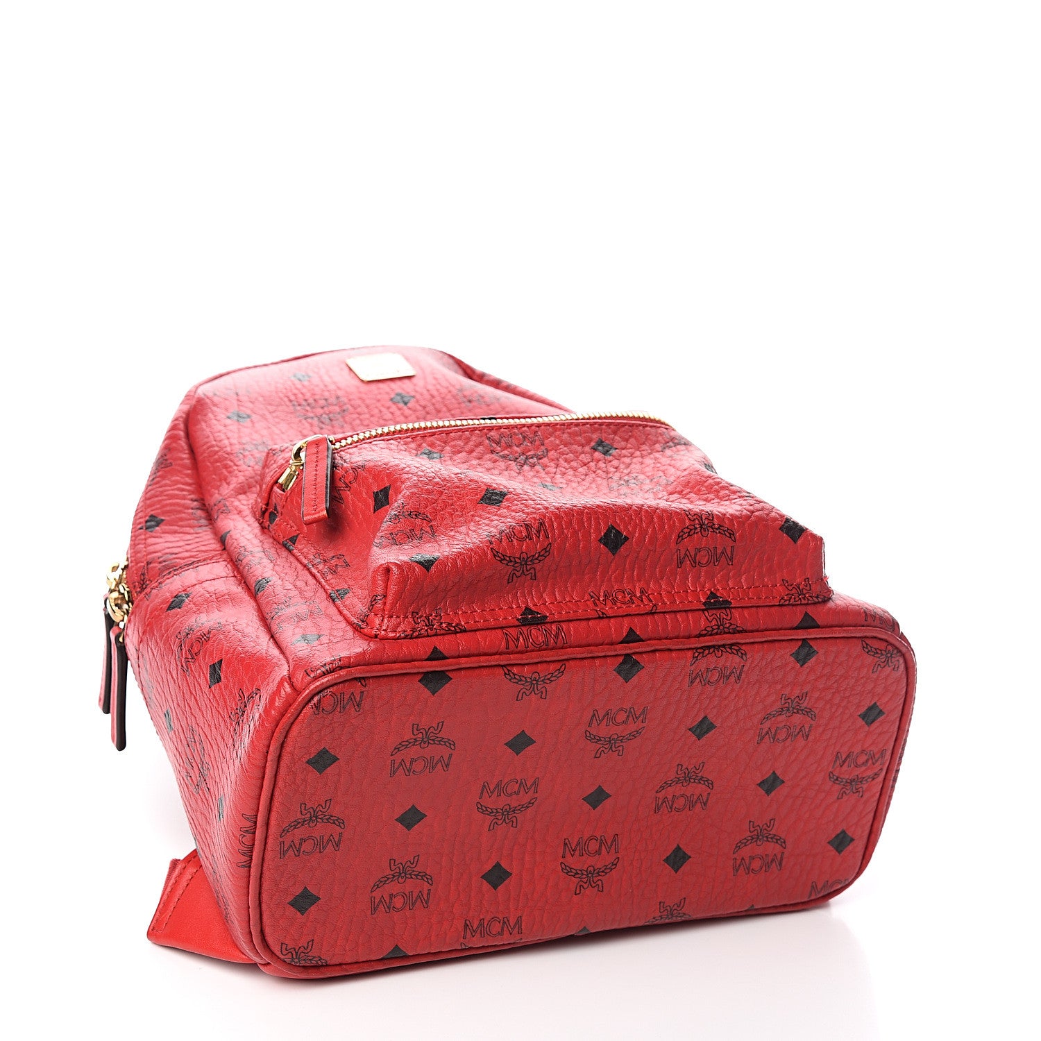 MCM Visetos Small Stark Backpack Ruby Red 3 of 9
