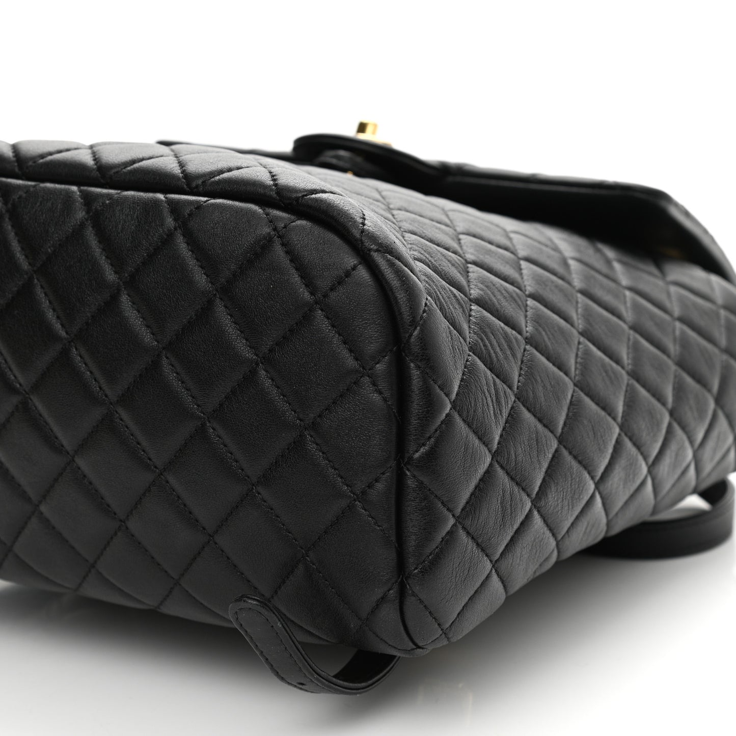 Calfskin Quilted Large Urban Spirit Backpack Black