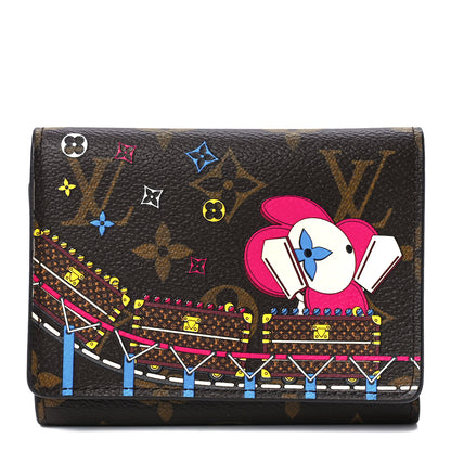 Louis Vuitton Monogram 2020 Christmas Animation Roller Coaster Victorine Wallet Pivoine 1 of 13