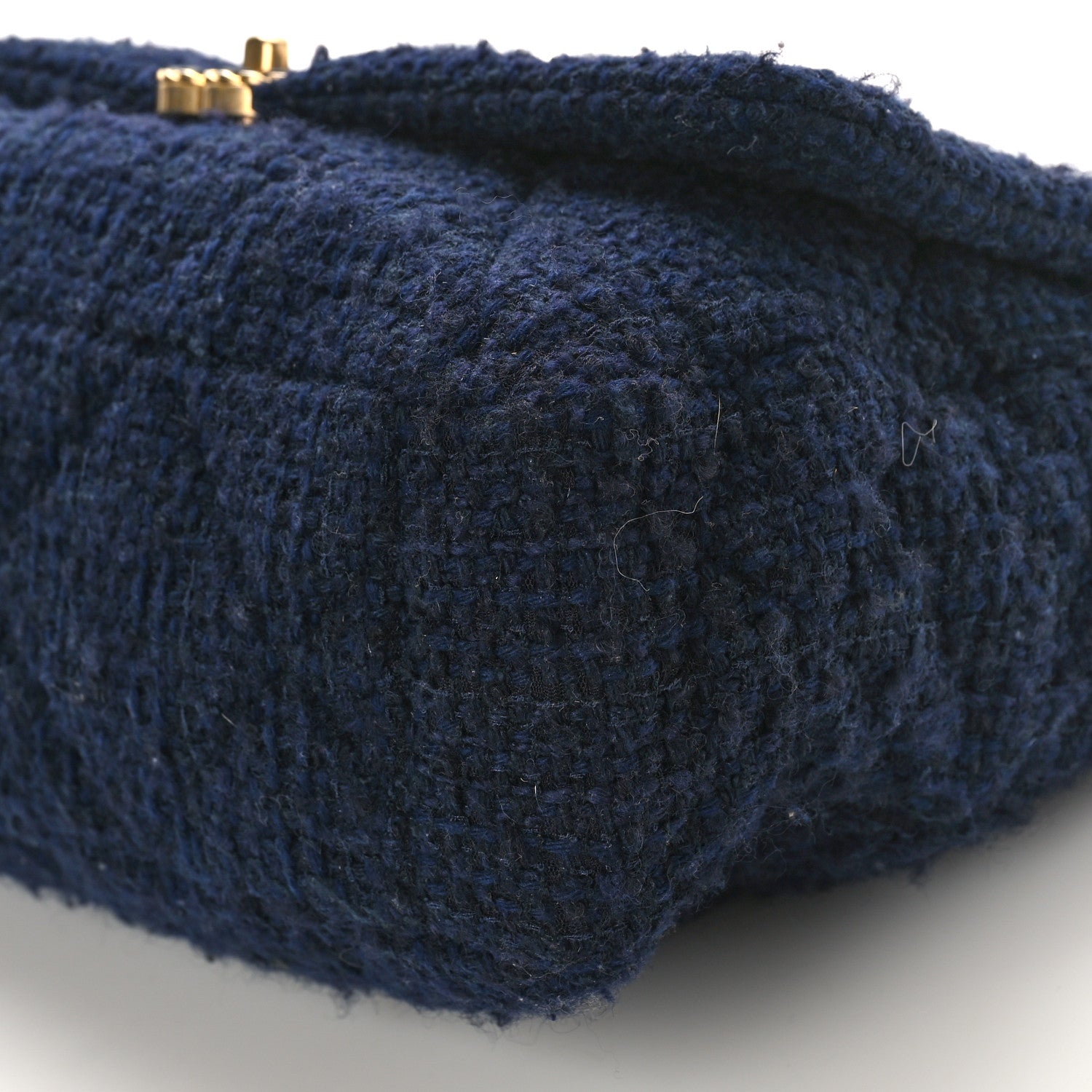 Chanel Tweed Quilted Maxi Chanel 19 Flap Navy 9 of 9