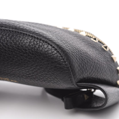Valentino Garavani Grainy Calfskin Rockstud Belt Bag Black 8 of 8