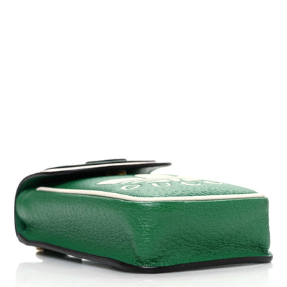 Gucci X ADIDAS Textured Dollar Calfskin Trefoil Embossed Phone Crossbody Bag New Shamarock 4 of 10