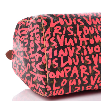 Louis Vuitton Monogram Graffiti Speedy 30 Fuchsia 9 of 16