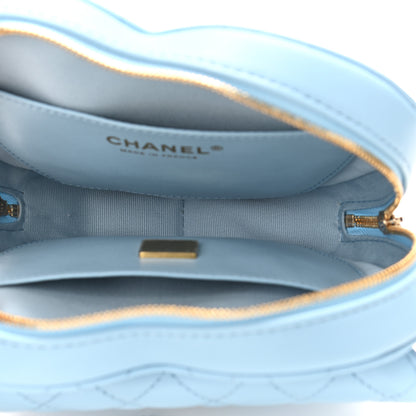 Chanel Lambskin Quilted CC In Love Heart Bag Light Blue 5 of 11