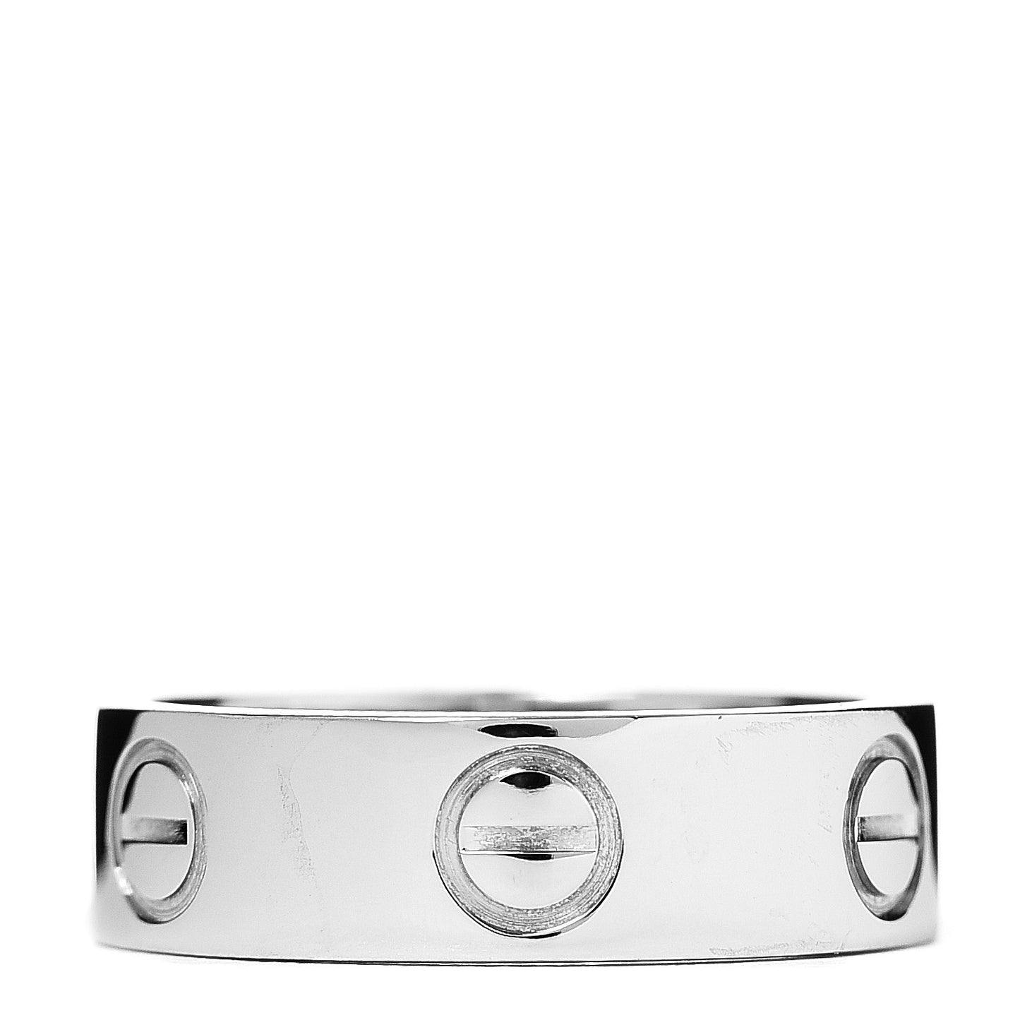 18K White Gold 5.5mm LOVE Ring 49 4.75