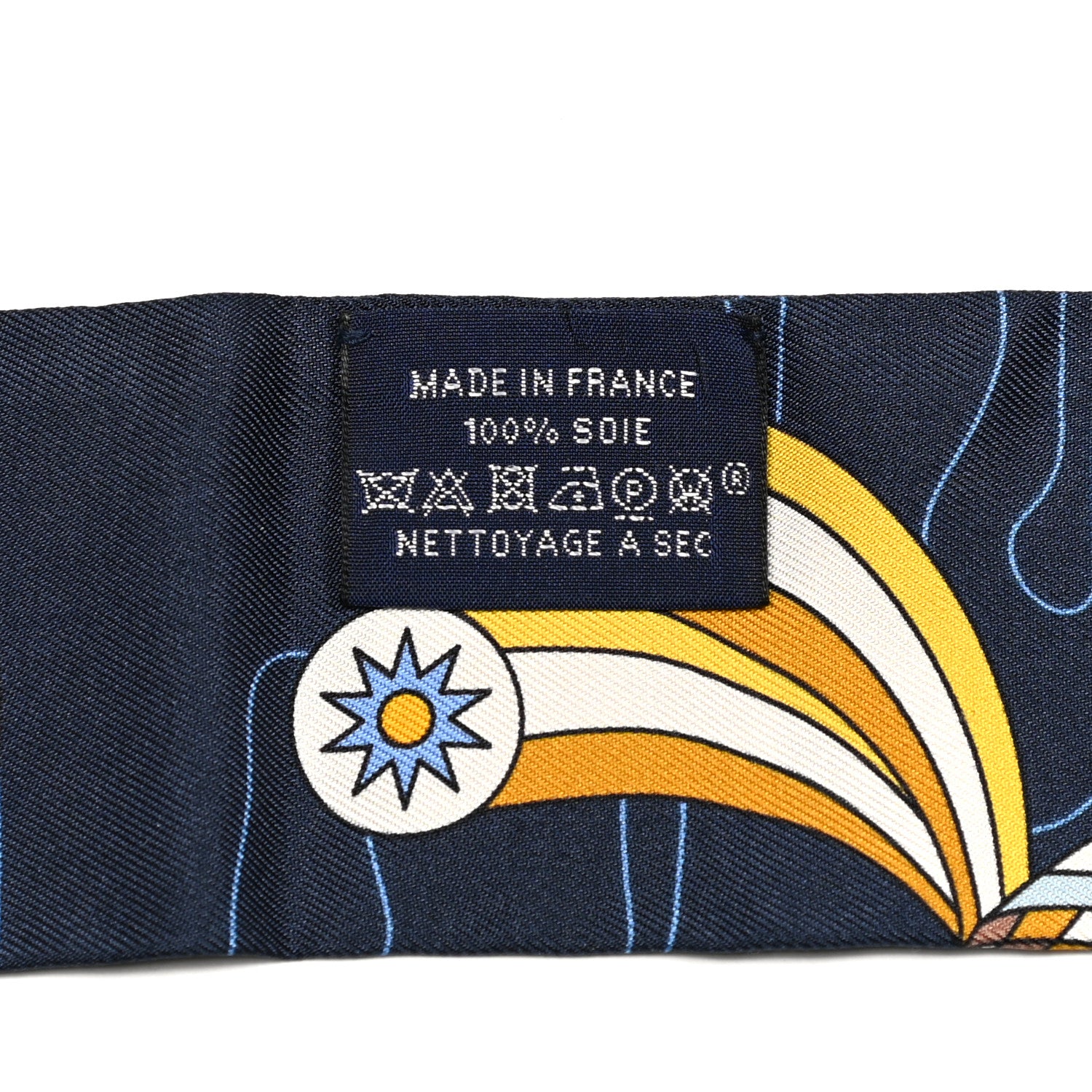 Hermes Silk Odyssey Twilly Marine Gold Ciel 4 of 4