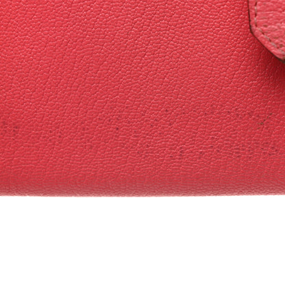 Hermes Chèvre Mysore Bearn Gusset Wallet Rose Lipstick 14 of 16