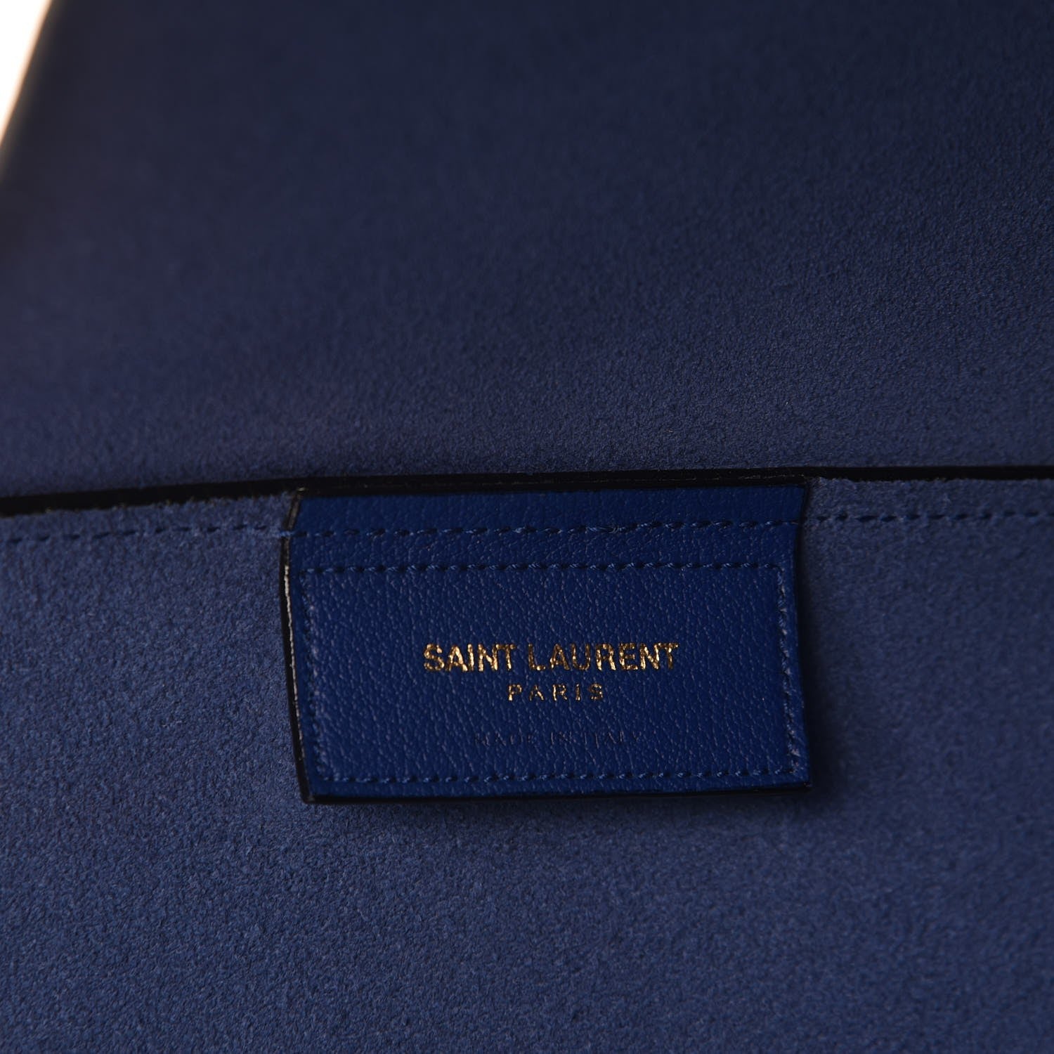 Saint Laurent Calfskin Large Shopping Tote Ultramarine 7 of 9