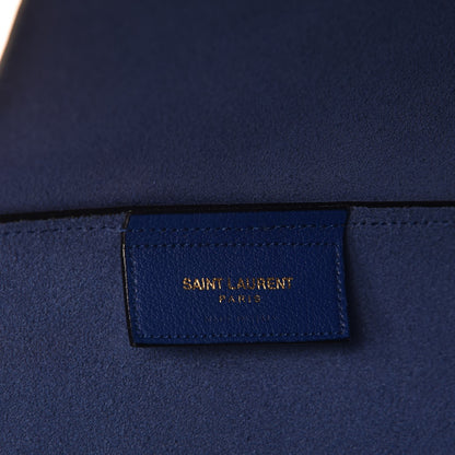 Saint Laurent Calfskin Large Shopping Tote Ultramarine 7 of 9