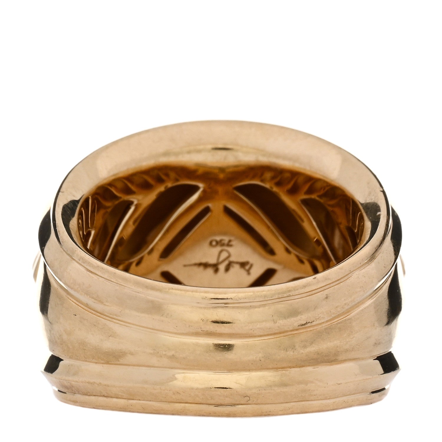 David Yurman 18K Yellow Gold Modern Renaissance Ring 57 8 3 of 4