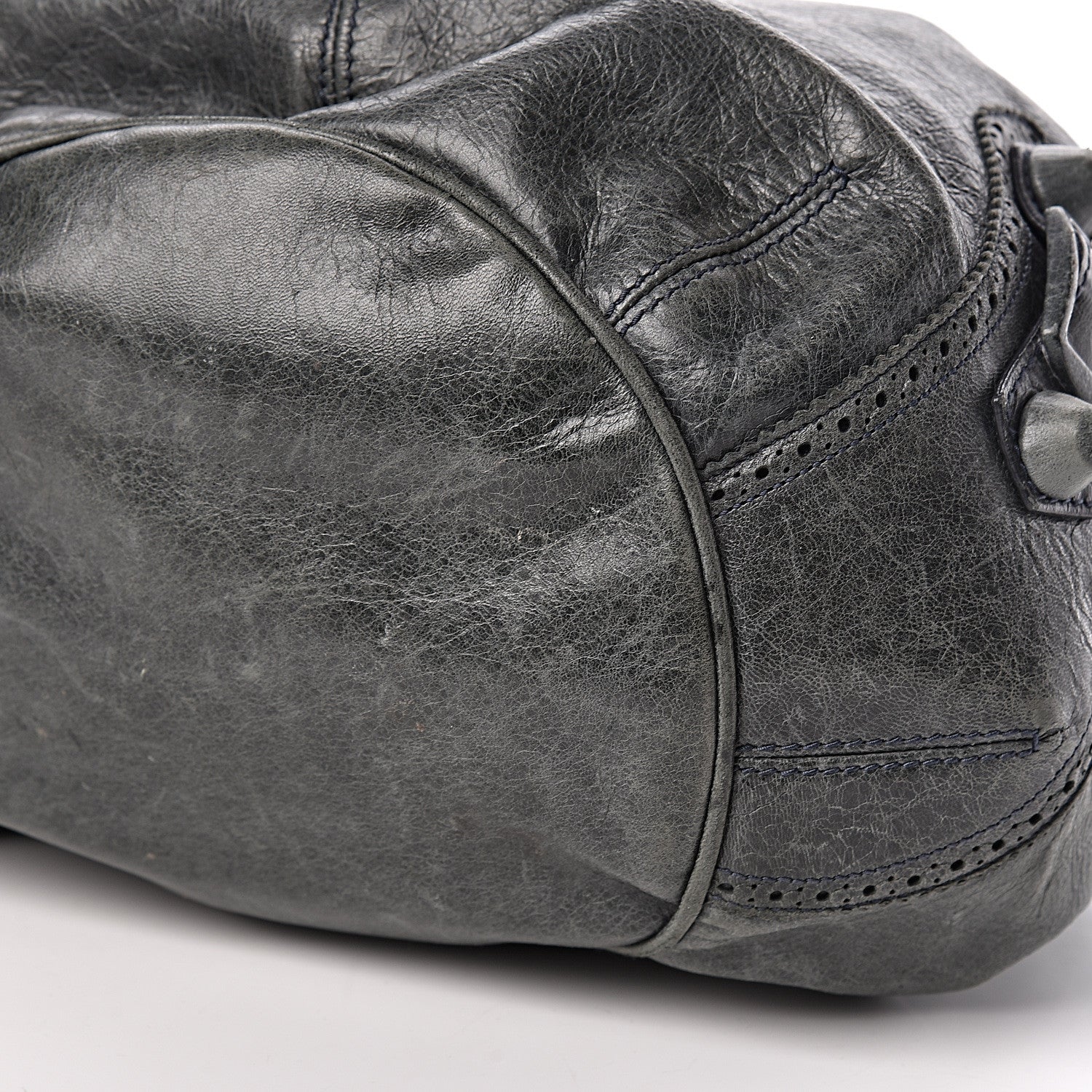 Balenciaga Agneau Giant Brogues Hardware Pompon Anthracite 16 of 18
