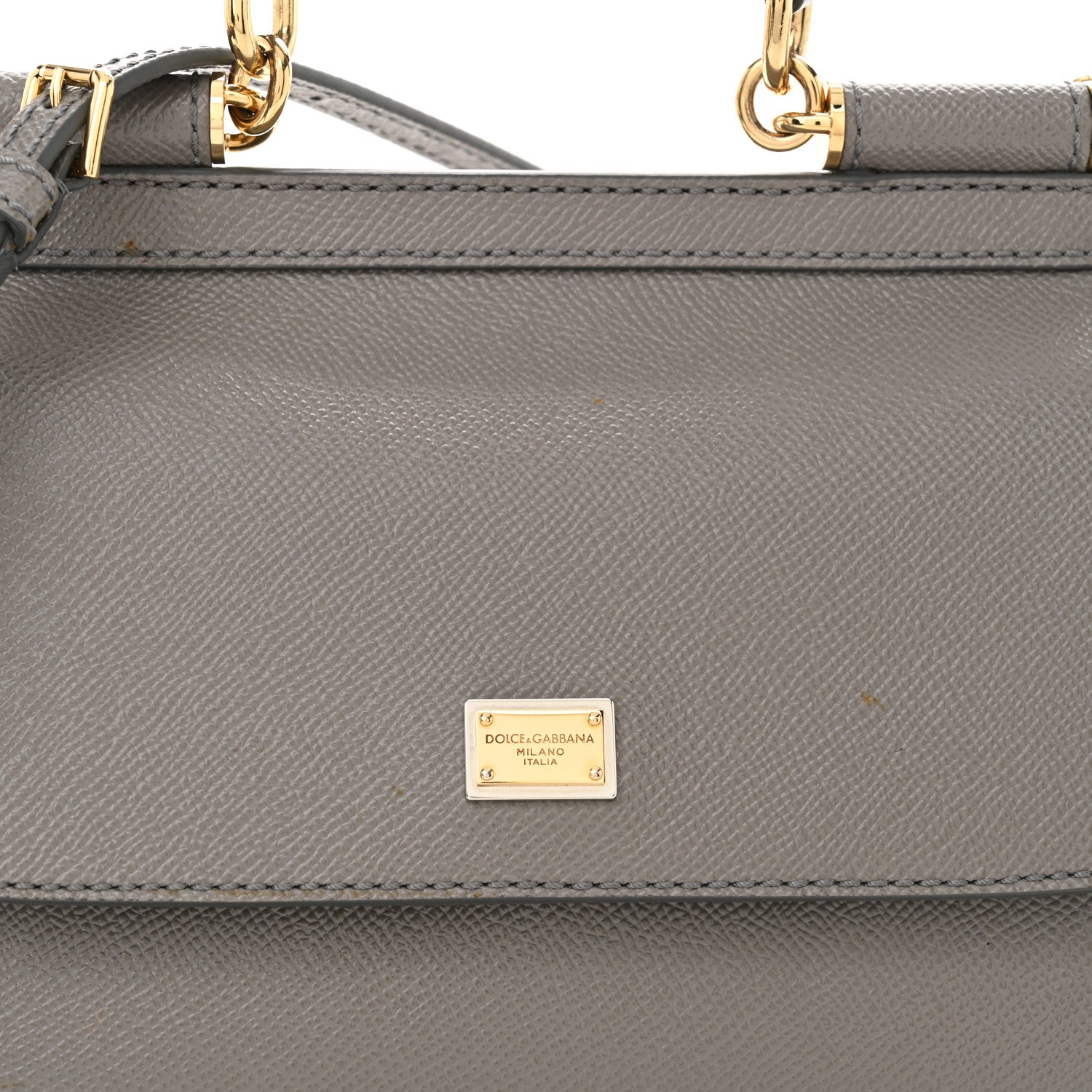 Dolce & Gabbana Dauphine Small Miss Sicily Satchel Grey 8 of 14