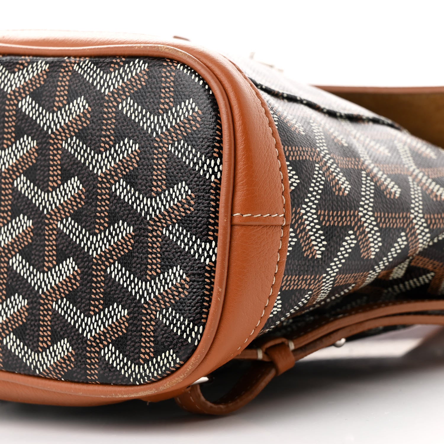 Goyard Goyardine Calfskin Mini Alpin Backpack Black Gold 10 of 13