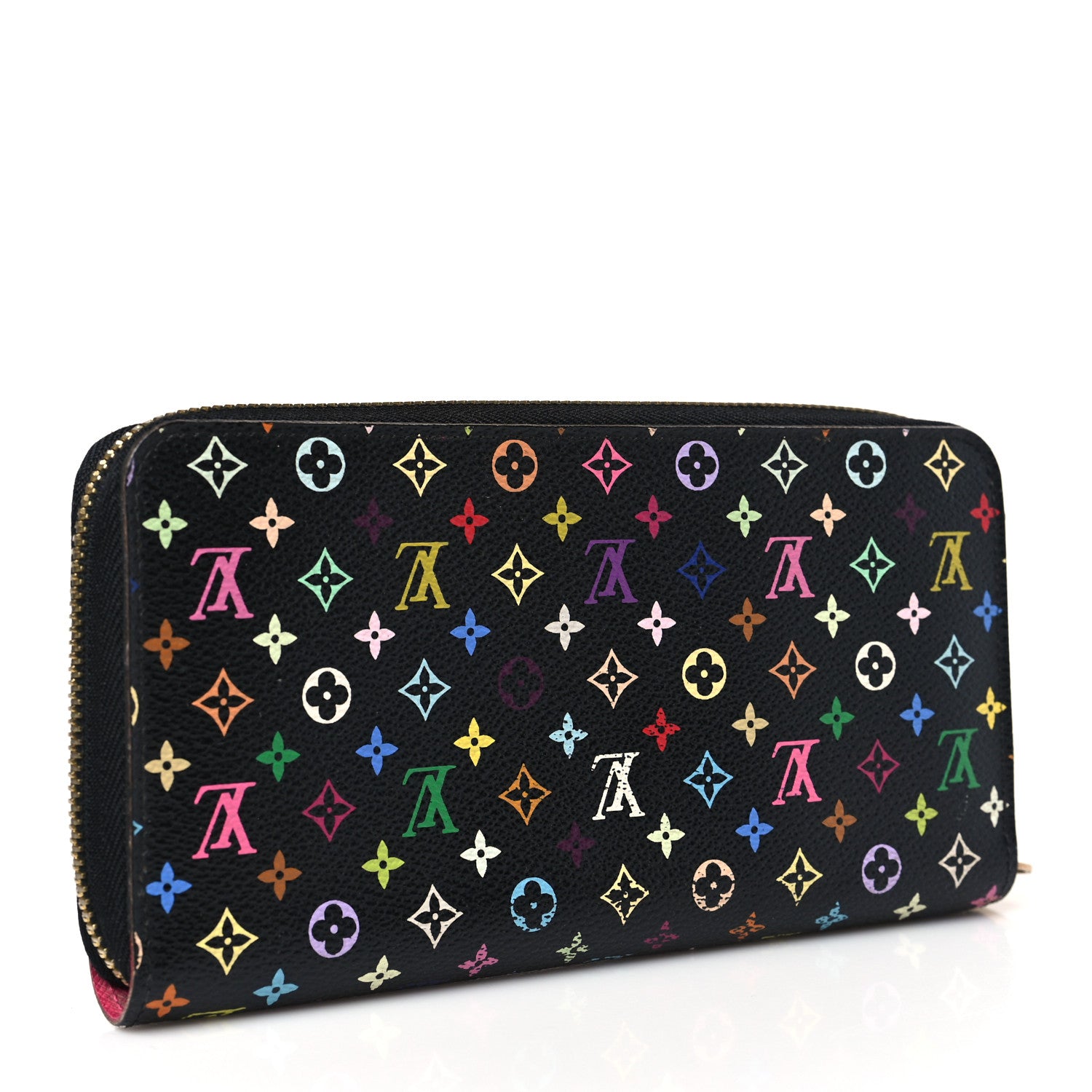 Louis Vuitton Monogram Multicolor Zippy Wallet Black Grenade 3 of 6