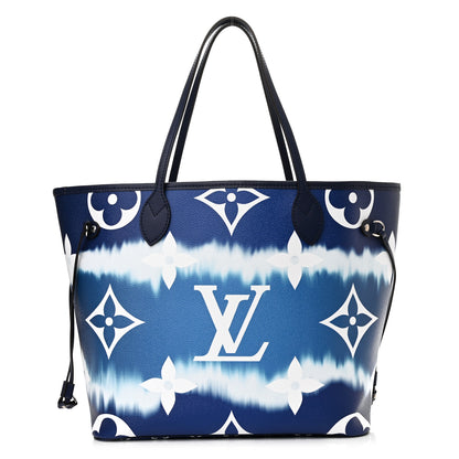 Louis Vuitton Monogram Escale Neverfull MM Blue 3 of 11