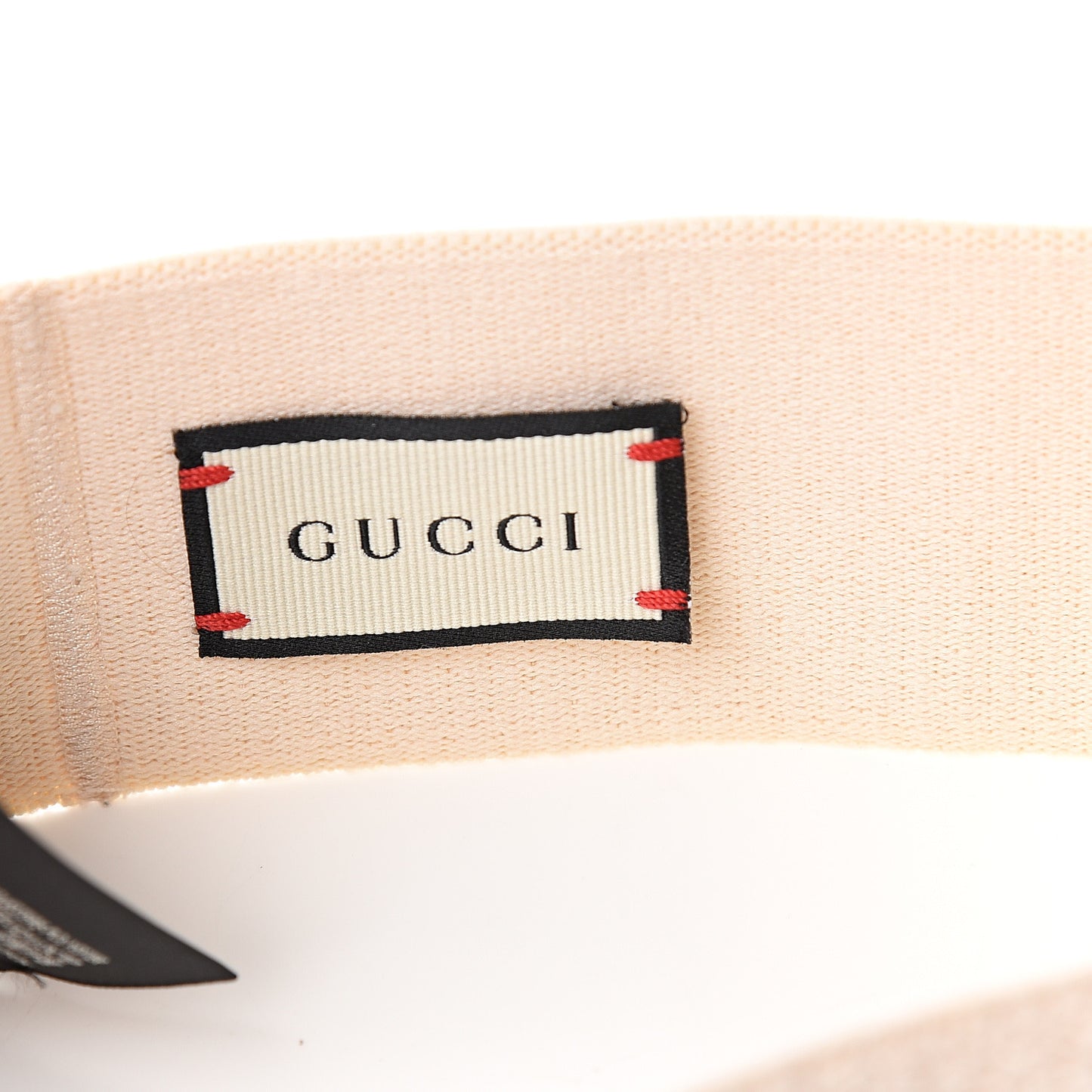 Cotton Elastic Logo Headband White
