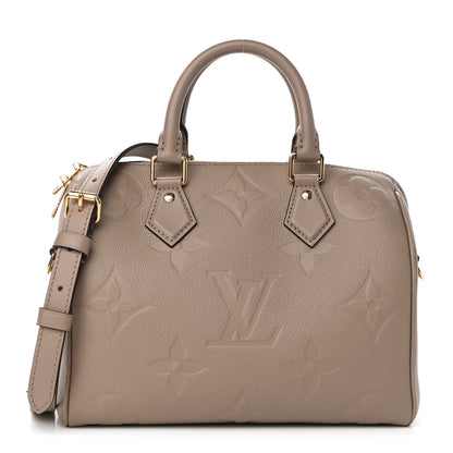 Louis Vuitton Empreinte Monogram Giant Speedy Bandouliere 25 Tourterelle 1 of 8