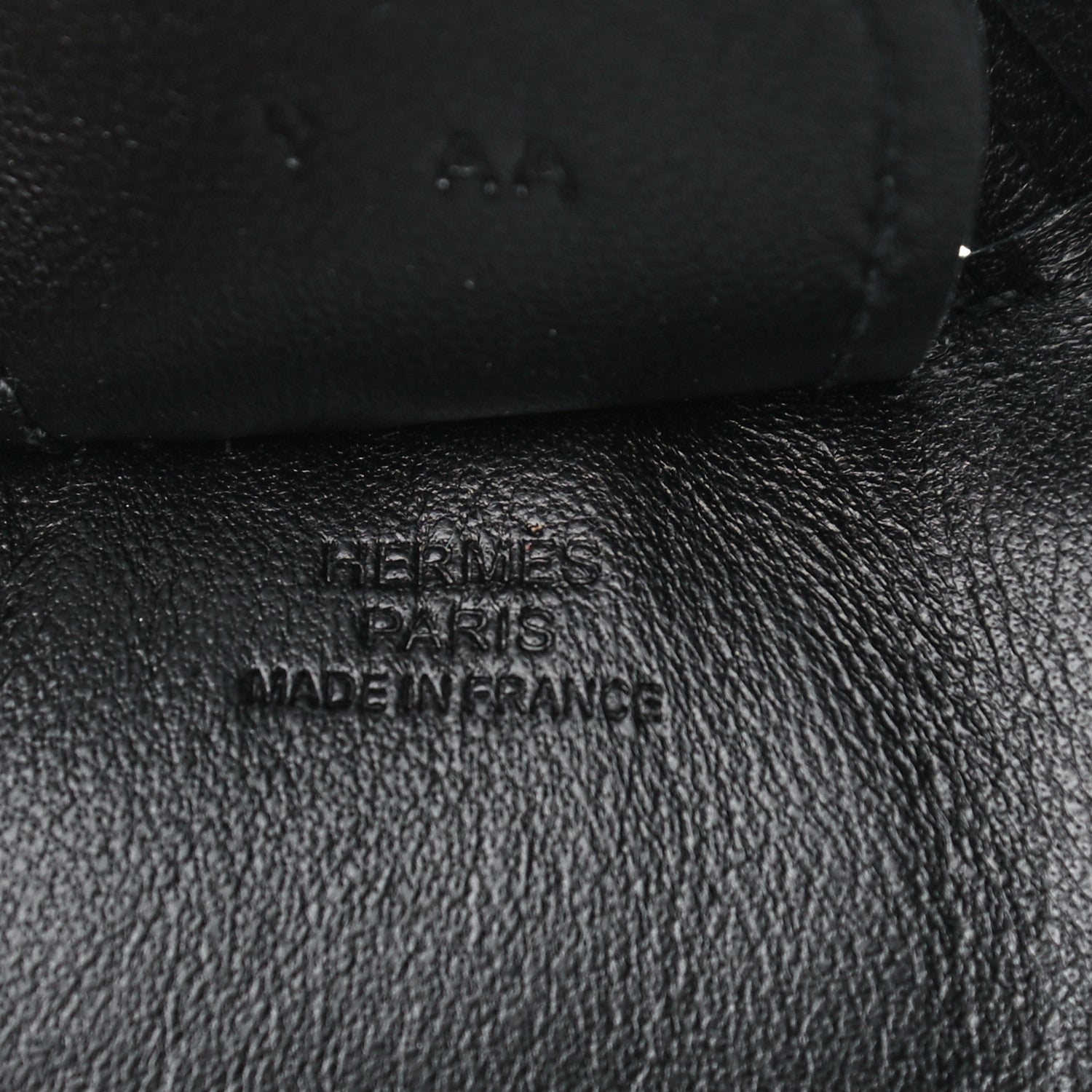 Hermes Milo Lambskin Grigri Rodeo Horse Bag Charm GM So Black 4 of 5