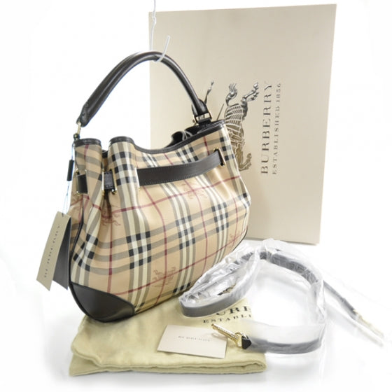 Haymarket Check Medium Willenmore Hobo Chocolate