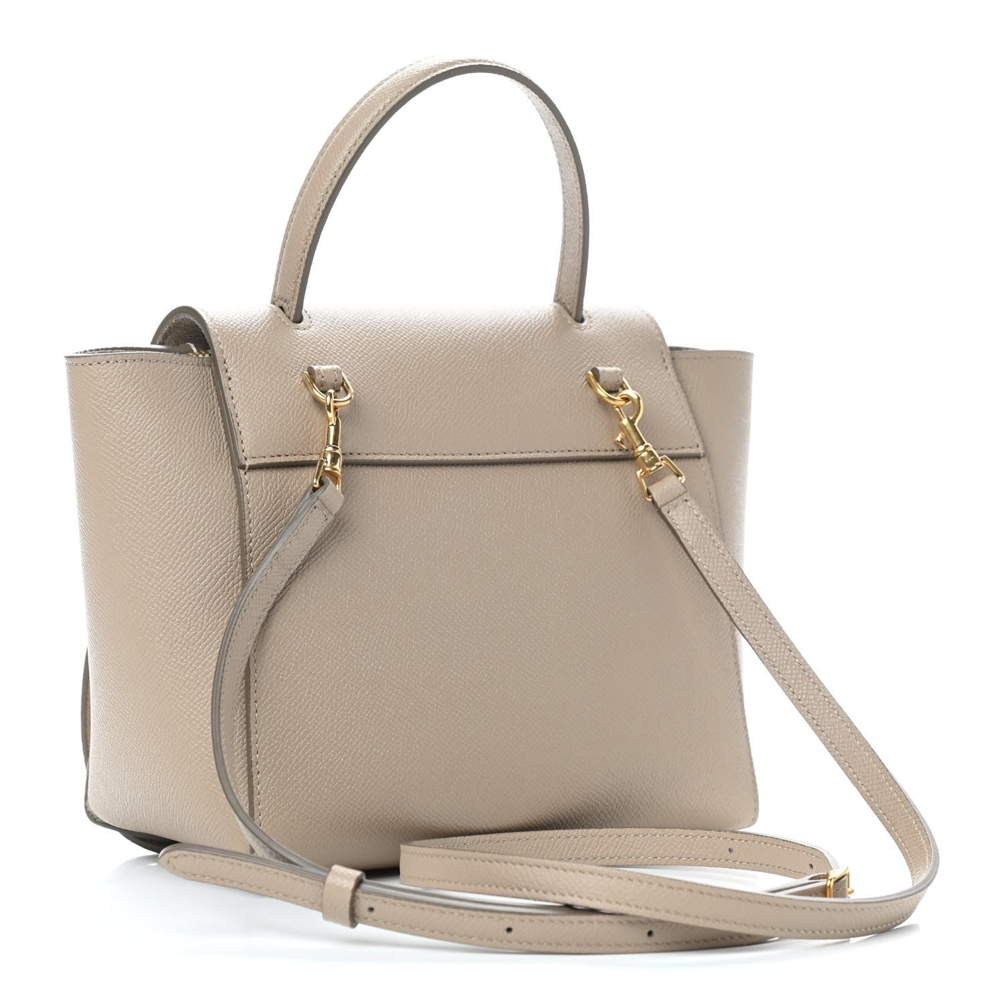 Grained Calfskin Nano Belt Bag Light Taupe