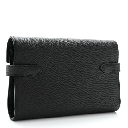 Hermes Epsom Medium Kelly Wallet Black 6 of 12