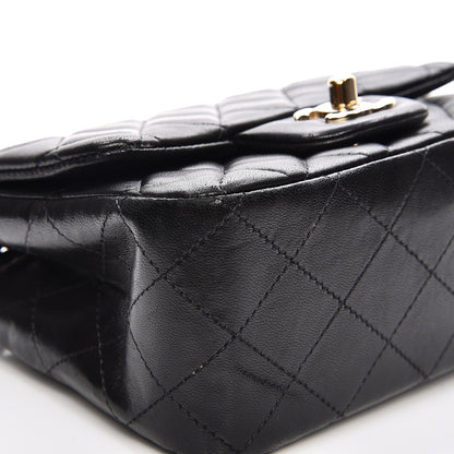 Chanel Lambskin Quilted Mini Square Flap Black 8 of 12
