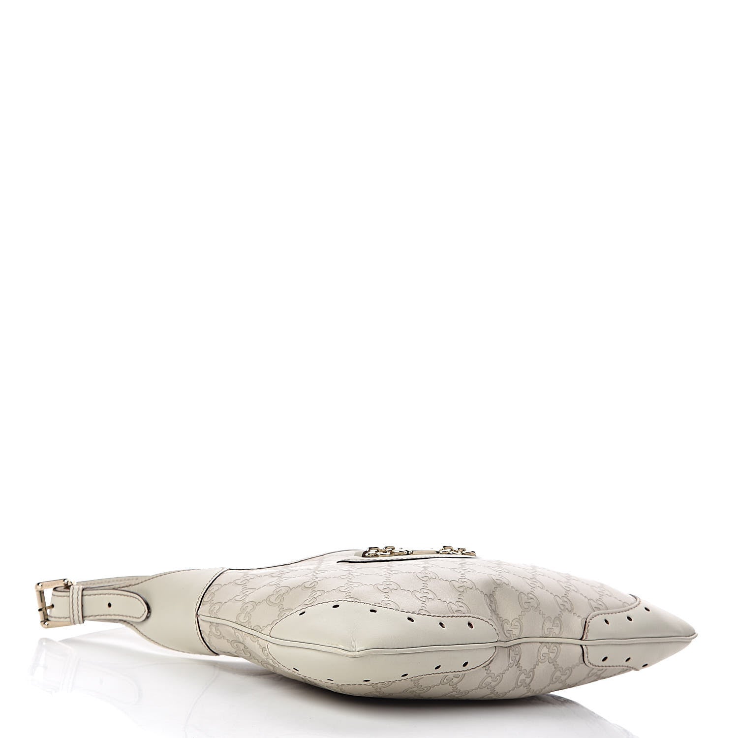 Gucci Guccissima Punch Hobo Off White 4 of 20